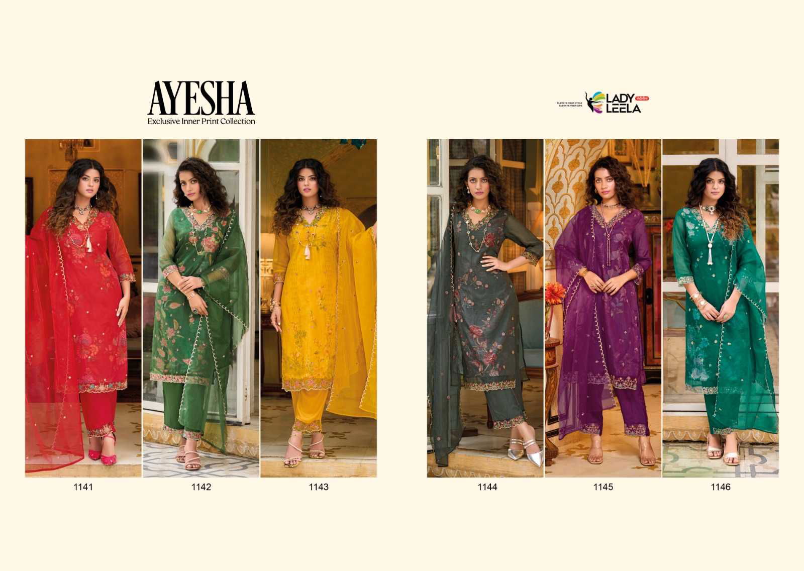Ayesha By Lady Leela Designer Printed Kurti With Bottom Dupatta Wholesale Market In Surat